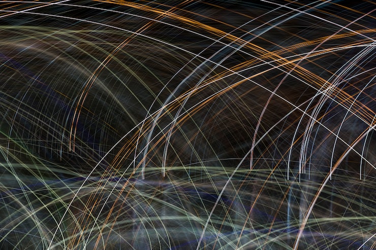 Abstrakte, verschwommene Bewegungslinien