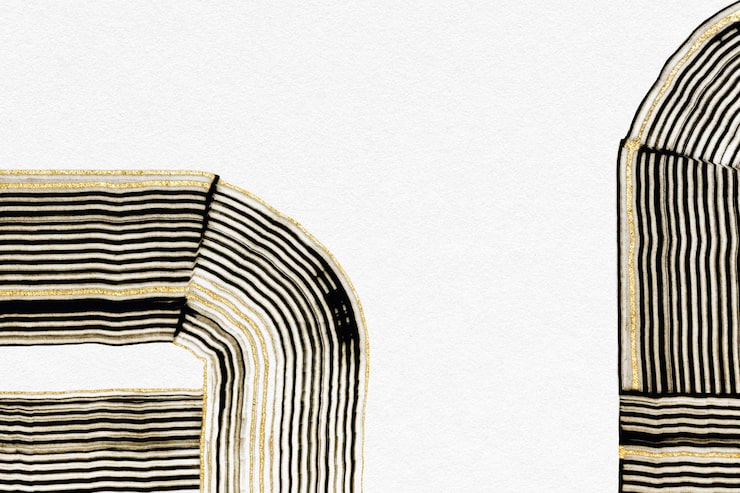 Abstrakte Linienkunst